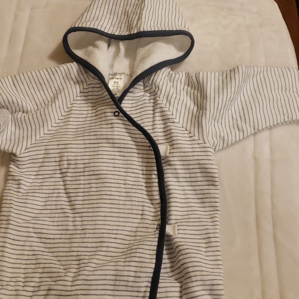 SOLD**Carter's Baby Hooted Bath Robe - Picture 2 of 3